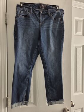 Torrid Dark Blue Cropped Ankle Jeans